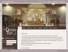 Tablet Screenshot of hotel-donauhof.de